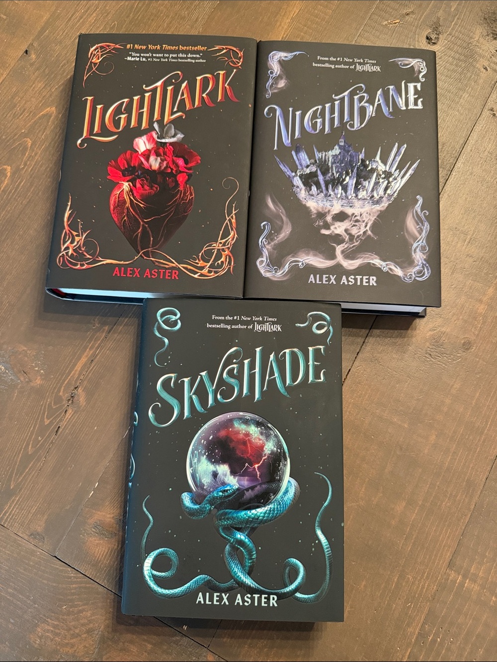 Lightlark Trilogy SIGNED Skyshade Hardcover Books Alex Aster